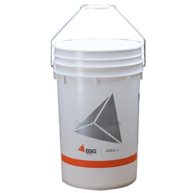 MoreBeer!® 6 Gallon Bucket, Pre-Drilled Hole, Food Grade Plastic  Fermenter, Volume Markers